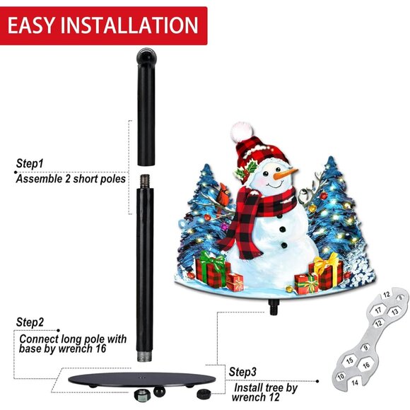 Christmas Decorations Indoor, Christmas Kitchen & Bathroom Decor, Snowman Decora - Picture 5 of 7